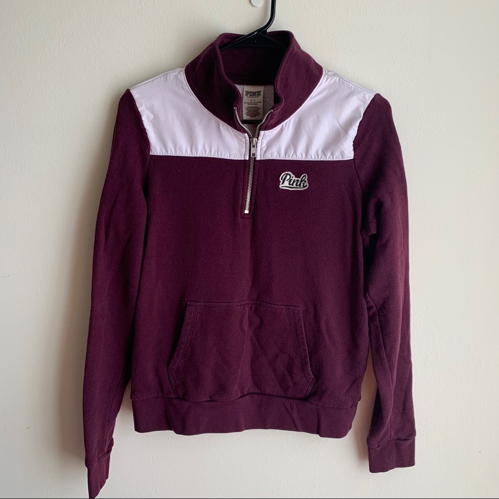 Pink by Victoria Secret Quarter Zip Sweatshirt S
